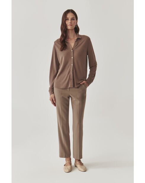 Chemise en maille  LARYSA beige