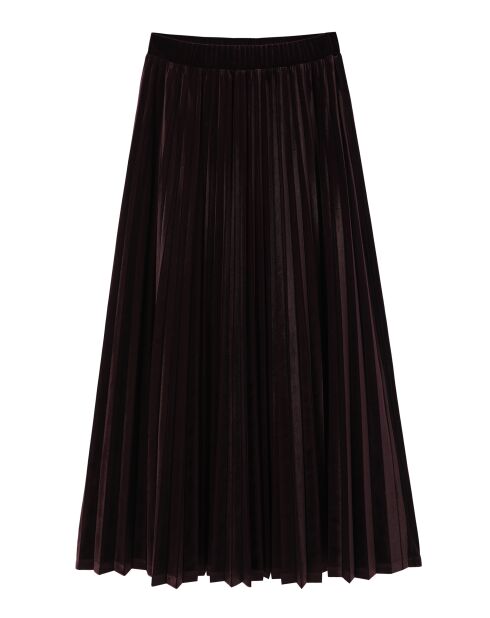 Jupe tricotée  LAMARA 1 maroon bordo
