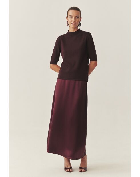 KASTANJEbruine bordrok LUKSA