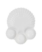 Plat chip&dip poisson blanc - 45x37cm