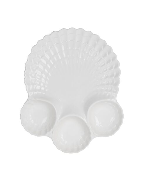 Plat chip&dip poisson blanc - 45x37cm