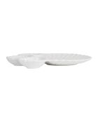 Plat chip&dip poisson blanc - 45x37cm