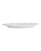 Plat ovale poisson blanc - 40x30cm