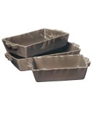 Plat four rectangulaire feston volcan - 32x 21cm