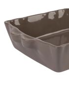 Plat four rectangulaire feston volcan - 32x 21cm