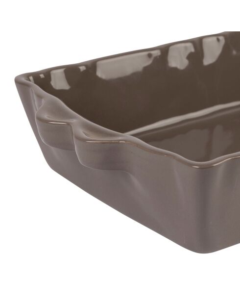 Plat four rectangulaire feston volcan - 32x 21cm