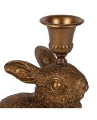 2 Bougeoirs floreal mordorés - h18/15cm