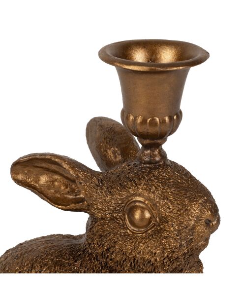 2 Bougeoirs floreal mordorés - h18/15cm