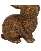 2 Bougeoirs floreal mordorés - h18/15cm