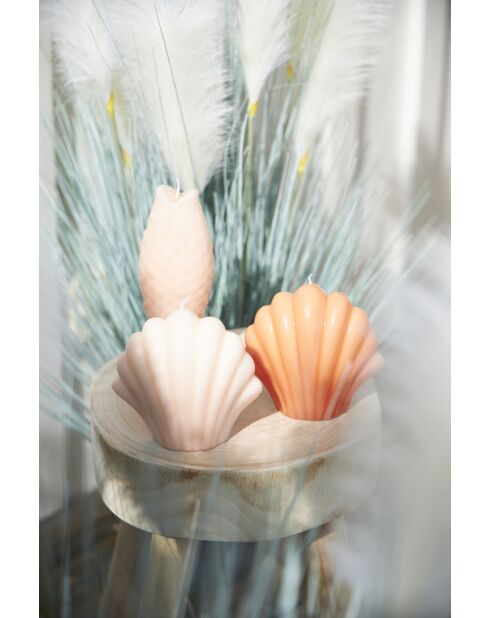 Bougie st-jac bordemer corail - h12cm