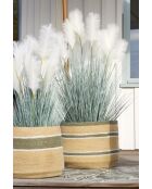 4 Cache-pots sumatra sauge - h37/28cm