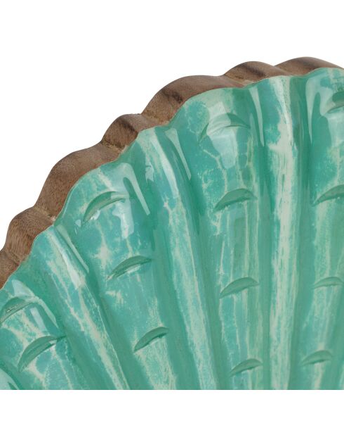 Décoration st-jacques amarres turquoise - 21hx 21cm