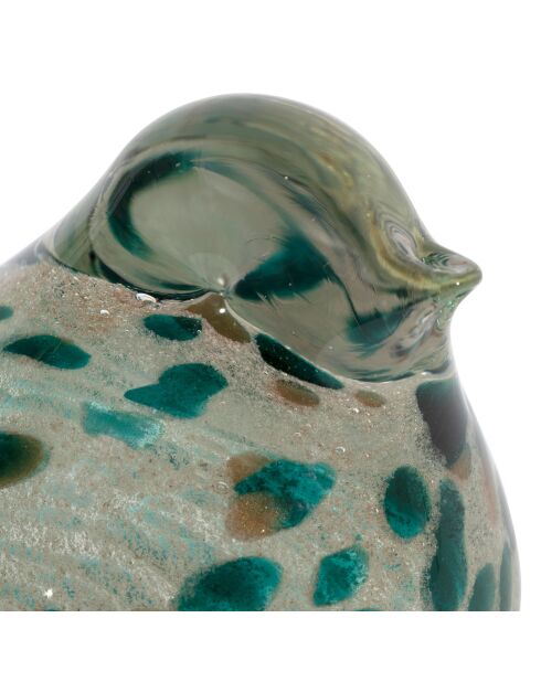 Presse-pap moin serin émaillé +doré - h8cm