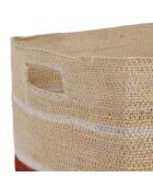 3 Paniers sumatra naturel/brique - h21/20cm