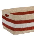 3 Paniers sumatra naturel/brique - h21/20cm