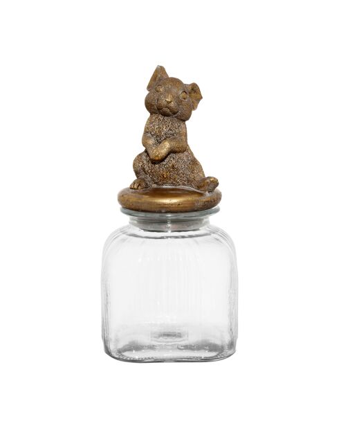 Bocal a/c floreal mordoré - l16h34cm