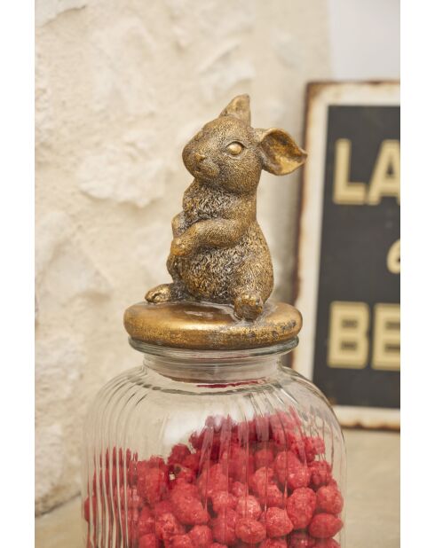 Bocal a/c floreal mordoré - l16h34cm