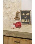 Bocal a/c floreal mordoré - l16h34cm