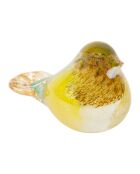 Presse-papier moineau serin multicolore - h8cm