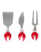 3 Couteaux à fromage bordemer rouges