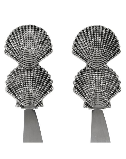 2 Couteaux à beurre boites coquillage