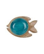 Vide-poche poisson amarres bleu - l23cm