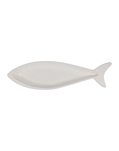 Plat poisson darcy blanc - 50x13.5cm