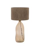 Lampe heliac ambre/naturel - d30xh60cm