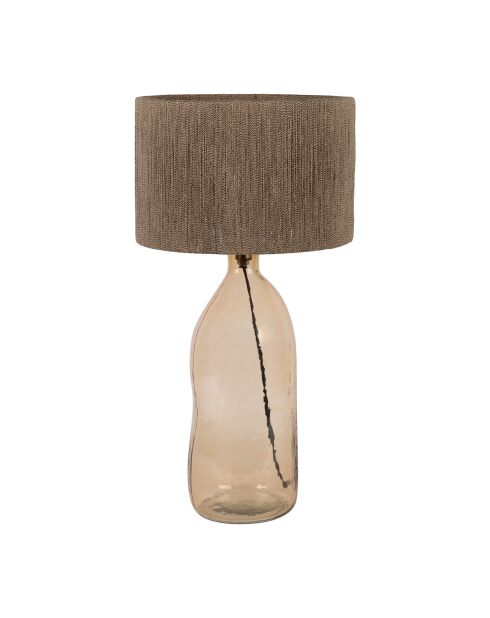 Lampe heliac ambre/naturel - d30xh60cm