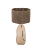 Lampe heliac ambre/naturel - d30xh60cm
