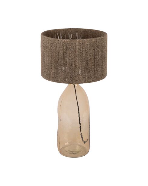 Lampe heliac ambre/naturel - d30xh60cm