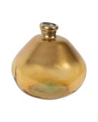 Vase colibri doré/ambre- d33hx 33cm