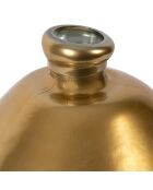 Vase colibri doré/ambre- d33hx 33cm