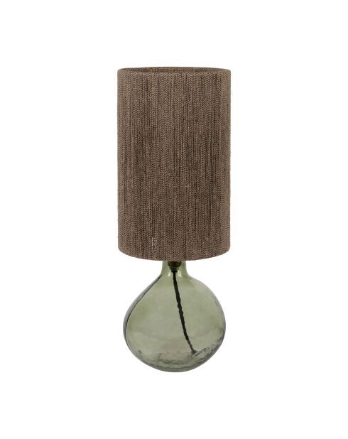 Lampe heliac vert/naturel - d17xh46