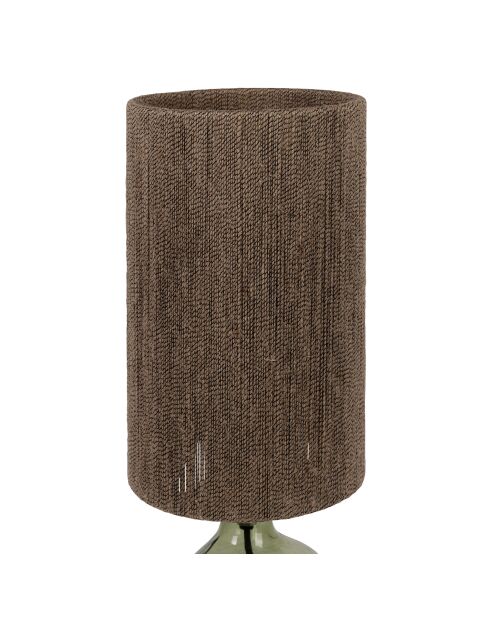 Lampe heliac vert/naturel - d17xh46