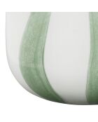 Vase allen sauge/blanc - 23x 22xh29cm