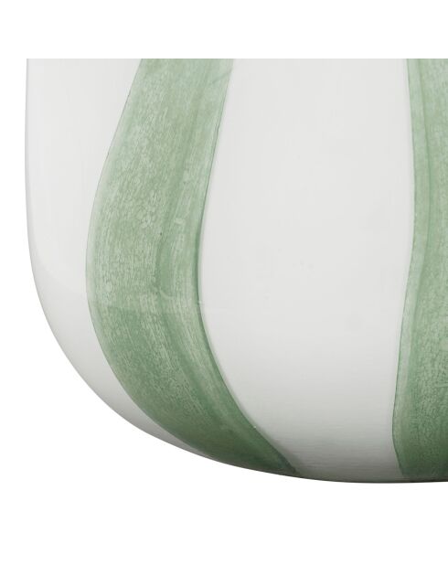 Vase allen sauge/blanc - 23x 22xh29cm