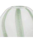 Vase allen sauge/blanc - 23x 22xh29cm