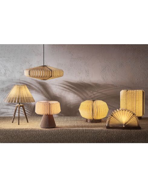 Lampe fontelo beige - d33xh33cm