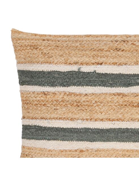 Coussin sumatra naturel/sauge - 80x38cm