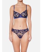 Soutien-gorge balconnet Papillon Marine