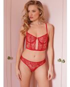Reggiseno a bustino rosso Eglantine EGL