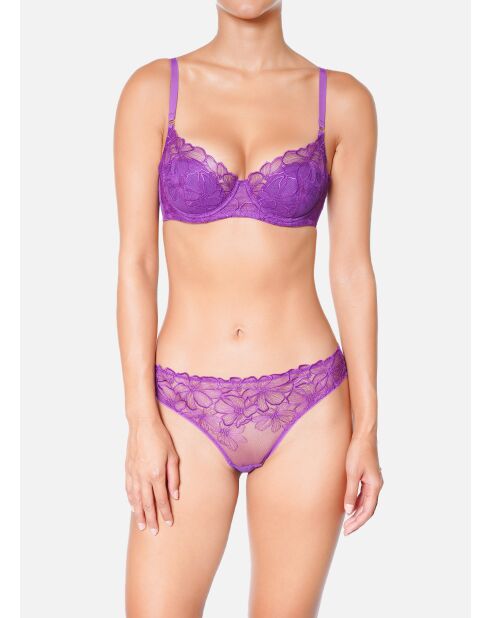 Lilafarbener Push-up-BH Symphonie