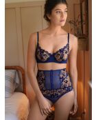 Culotte taille haute Papillon Marine