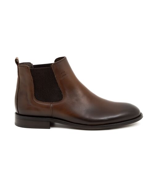 Bottes Chelsea en cuir Arvi marron clair