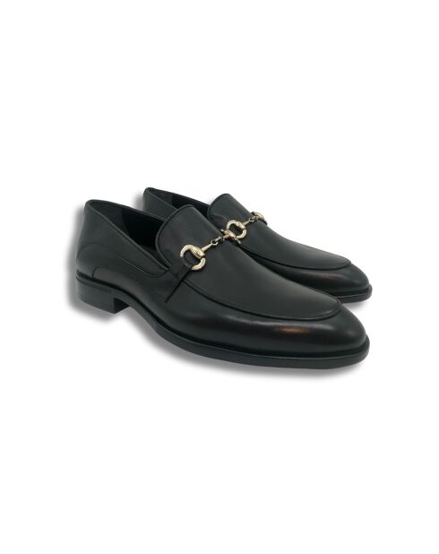 Mocassins en cuir Girano noirs