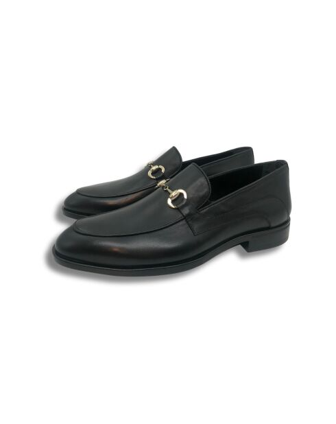 Mocassins en cuir Girano noirs