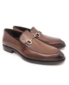 Mocassini Girano in pelle marrone chiaro