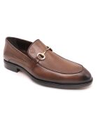 Mocassini Girano in pelle marrone chiaro