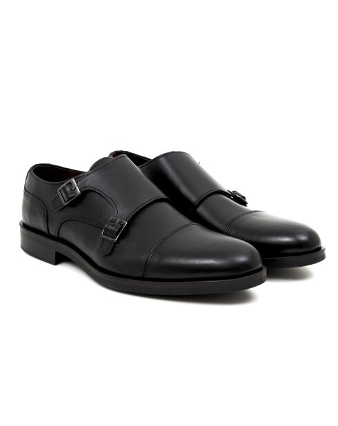 Monks en cuir Boncle noires